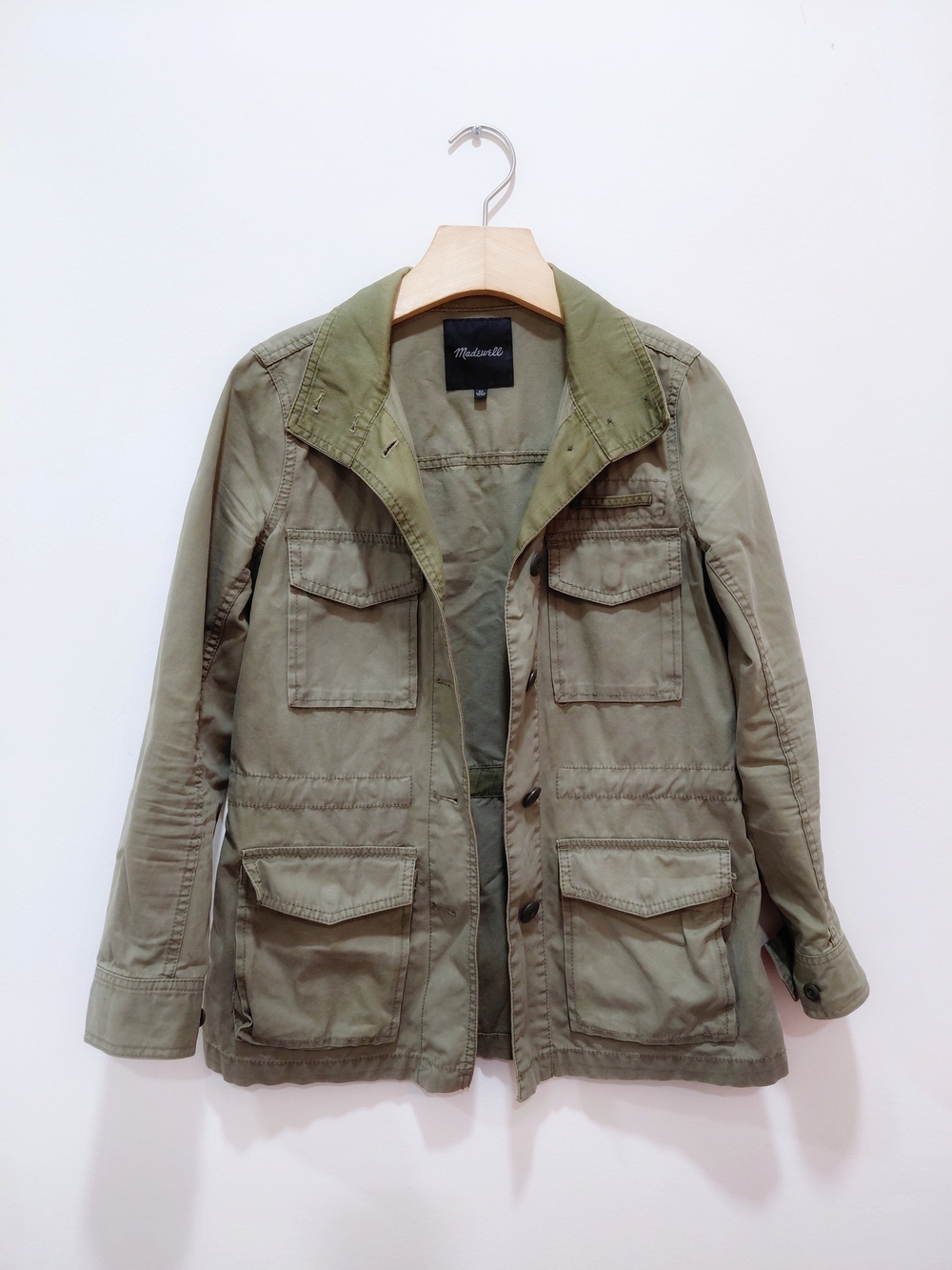 Madewell XS Olive Green Military Utility Jacket